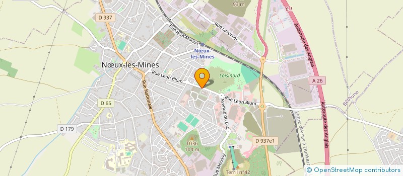 localisation de l'entreprise SYND MIXTE POUR LE SCHEMA D AMENAGEMENT ET GESTION DES EAUX DE LA LYS  NOEUX LES MINES