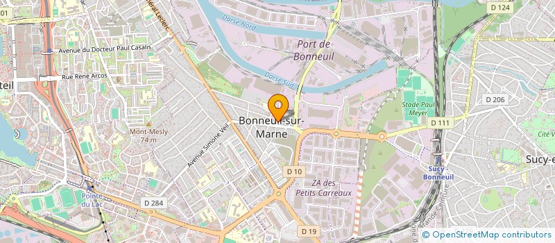 localisation de l'entreprise SYND MIXTE PRODUCTION DISTRIB CHALEUR à BONNEUIL-SUR-MARNE