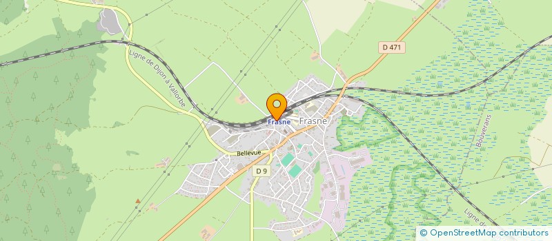 localisation de l'entreprise SYND MIXTE VALLEE DRUGEON PLAT DE FRASNE à FRASNE