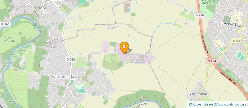 localisation de l'entreprise SYND MIXTE VALLEE YERRES ET DES SENARTS  VARENNES-JARCY