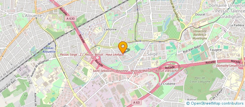 localisation de l'entreprise SYND NAT DES SAPEURS POMPIERS PROFESSIONET DES PERSON ADM TECH SPECI AGENTS SECURIT CIVIL à PESSAC