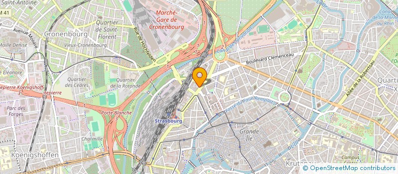 localisation de l'entreprise SYND NAT ENSEIG SECOND DEGRE SECT ACADEM à STRASBOURG