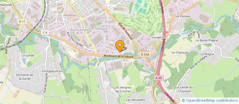 localisation de l'entreprise SYND NAT PATES CERAMIQUES à LIMOGES