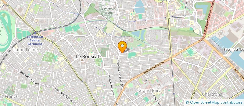 localisation de l'entreprise SYND NAT SURVEILLANTS SAUVETEURS  LE BOUSCAT