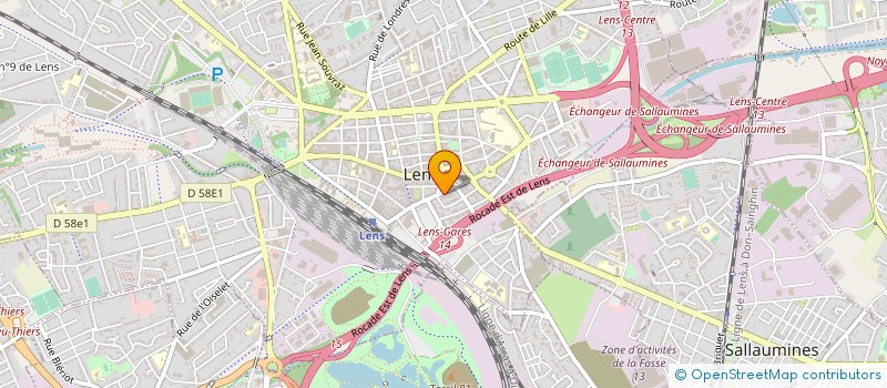 localisation de l'entreprise SYND NAT UNIF DES ECOLES ENSEIG PULIC FO  LENS