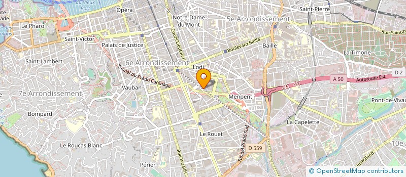localisation de l'entreprise SYND NATIO INSTITUTEURS & PROFESSEURS à MARSEILLE