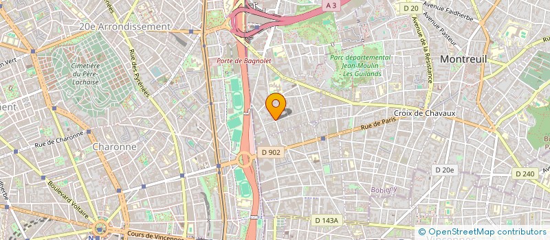 localisation de l'entreprise SYND NATIONAL AUTONOME PERSONNEL FFEPGV UNSA SPORT à BAGNOLET
