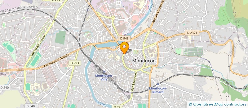 localisation de l'entreprise SYND NATIONAL SERVICES TRESOR  MONTLUCON