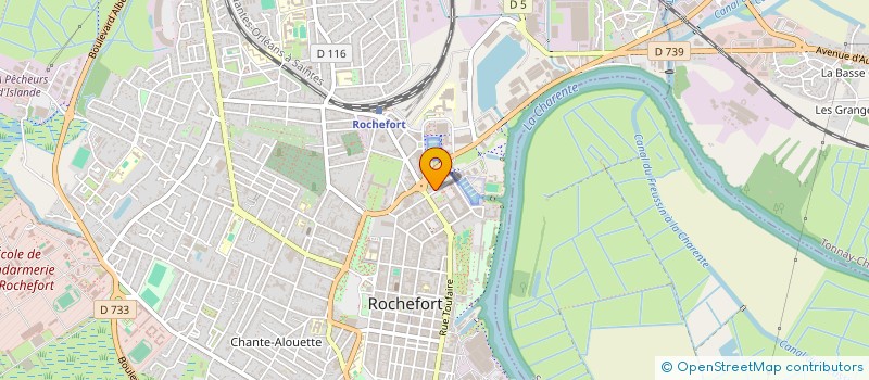 localisation de l'entreprise SYND NEGOCIANTS COMBUSTIBLES à ROCHEFORT