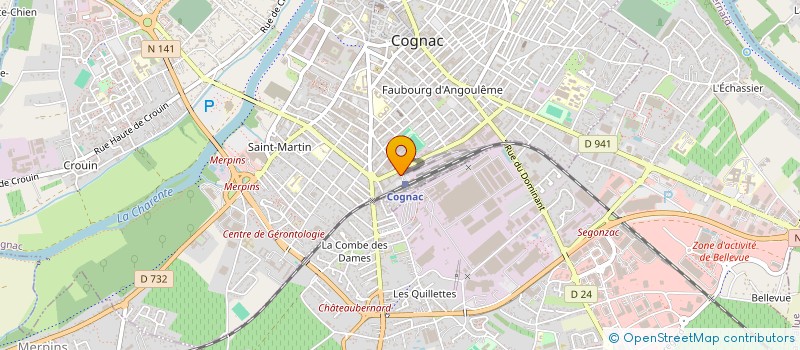 localisation de l'entreprise SYND NEGOCIANTS DE COGNAC à COGNAC