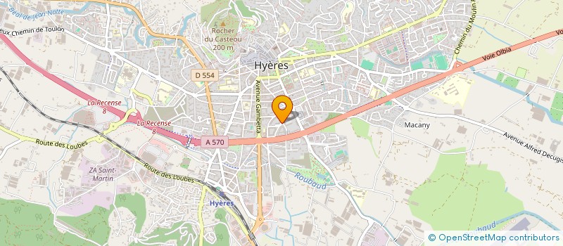 localisation de l'entreprise SYND OLIVARELLES à HYERES