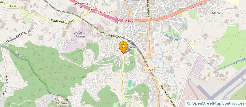 localisation de l'entreprise SYND OREE BOIS à HYERES