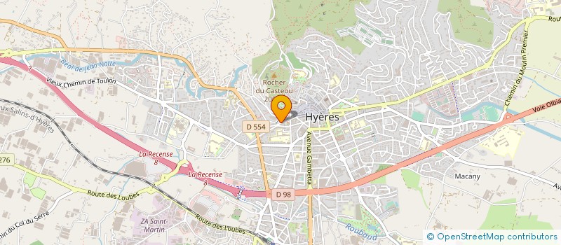 localisation de l'entreprise SYND PALAIS DES ILES OR à HYERES