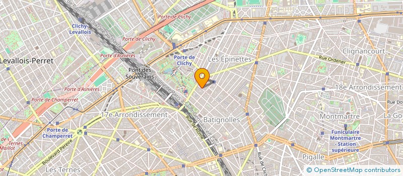 localisation de l'entreprise SYND PARKINGS PARC CARDINET LEMERCIER  PARIS