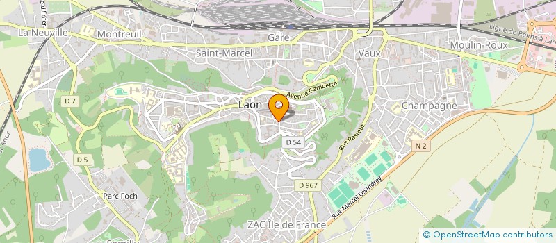 localisation de l'entreprise SYND PHARMACIENS DE L AISNE à LAON