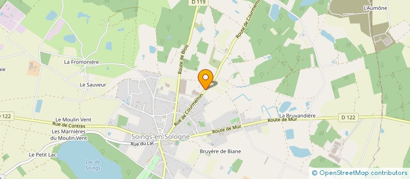 localisation de l'entreprise SYND PRODUCT PLANTS FRAISIERS à SOINGS-EN-SOLOGNE