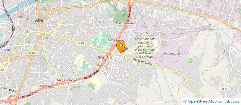 localisation de l'entreprise SYND PRODUCTION SEMENCES MAIS TARN  ALBI