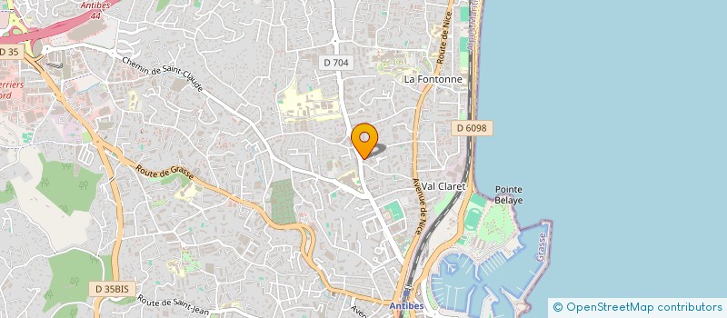 localisation de l'entreprise SYND PROF AUTO GEST FISC AGRI à ANTIBES