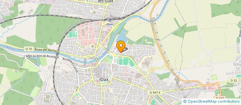 localisation de l'entreprise SYND PROF HOTELIERS DES LANDES  DAX