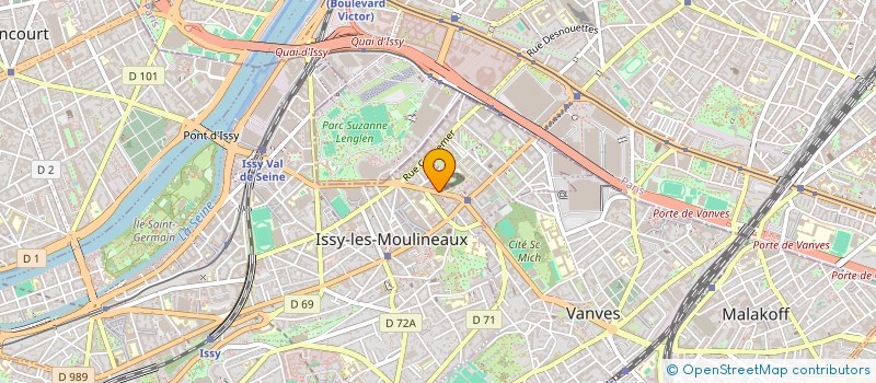 localisation de l'entreprise SYND PROF INTERNE PHARMA HOPITAUX PARIS  ISSY-LES-MOULINEAUX