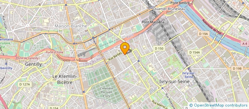 localisation de l'entreprise SYND.PROF.L. COOPERATIF DES CO PROPRIET à IVRY-SUR-SEINE