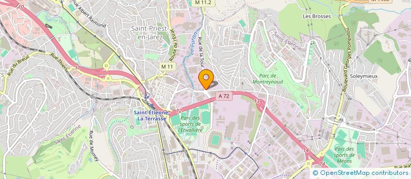 localisation de l'entreprise SYND PROFESS DES CHARCUTIERS  SAINT-ETIENNE