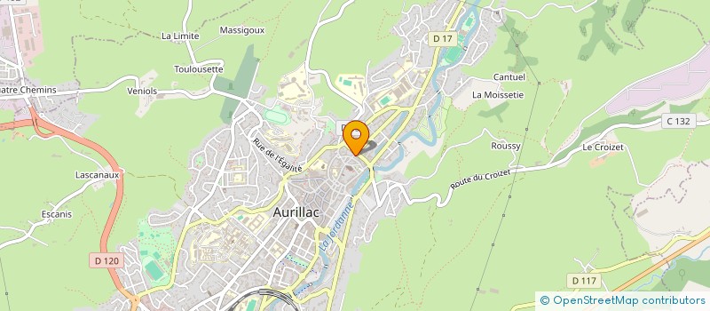 localisation de l'entreprise SYND PROFESS INDUSTR LAITIERS à AURILLAC
