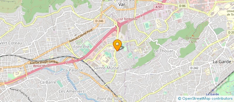 localisation de l'entreprise SYND PROFESSIONEL ASSISTANTS MATERNELS ET ASSISTANTS FAMILIAUX  TOULON