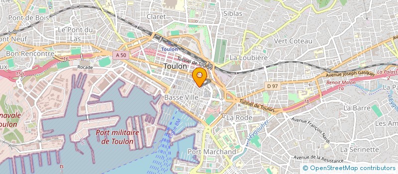 localisation de l'entreprise SYND PROFESSIONNELS INFIRMIERS LIBERAUX  TOULON