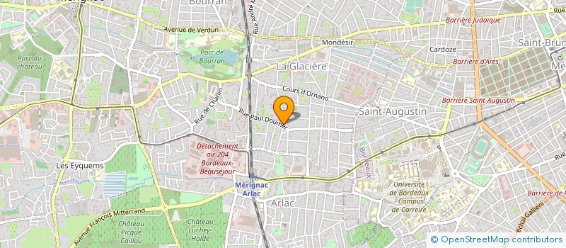 localisation de l'entreprise SYND PROP RES MURAT  MERIGNAC