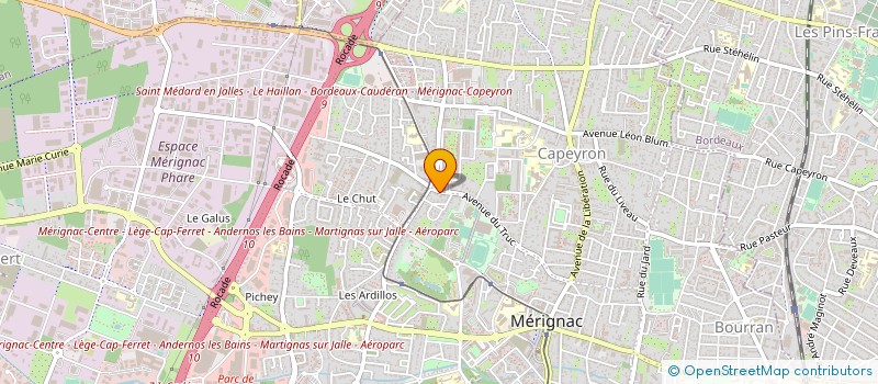 localisation de l'entreprise SYND PROP RES PARC CHARMETTES  MERIGNAC