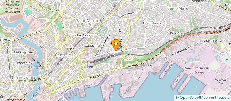 localisation de l'entreprise SYND PROPR ENSEM IMMOB BREST GAMBETTA  BREST