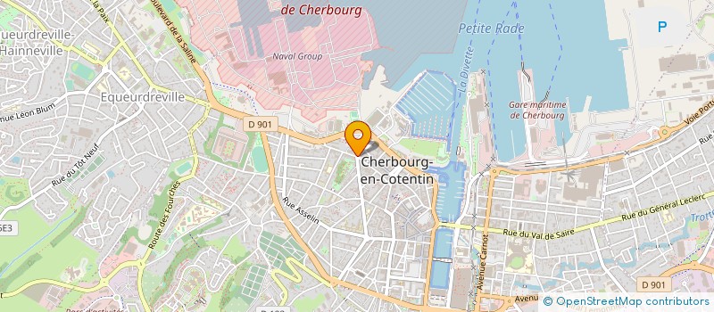 localisation de l'entreprise SYND PROPR RESIDENCE VAL L'ABBE  CHERBOURG-EN-COTENTIN