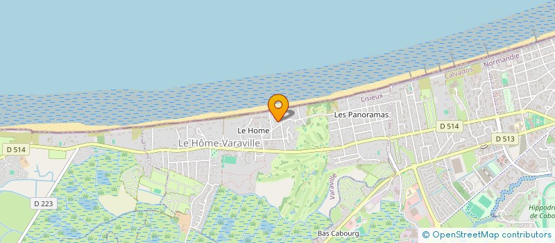 localisation de l'entreprise SYND PROPRIE CAMPING CARAVANING CALVADOS  CABOURG