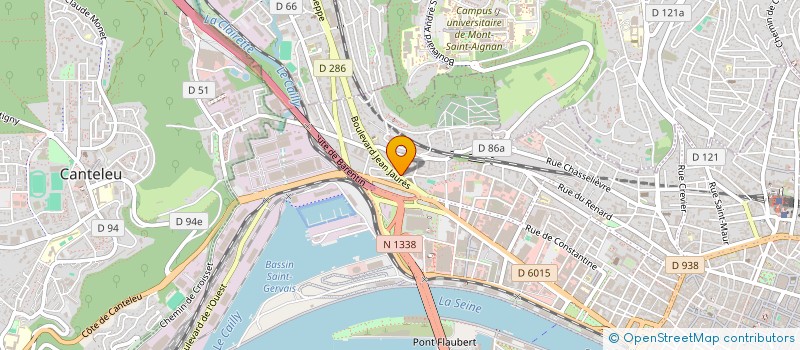 localisation de l'entreprise SYND PROPRIETAIRES IMM DU BD JEAN-JAURES à ROUEN