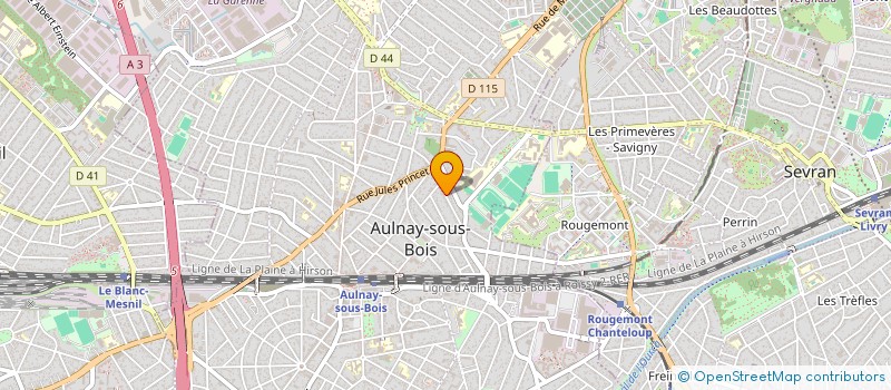 localisation de l'entreprise SYND PSYCHOLOGUES EXERCICE LIBERAL à AULNAY-SOUS-BOIS