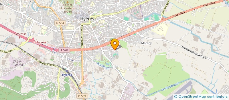 localisation de l'entreprise SYND RAVEL à HYERES