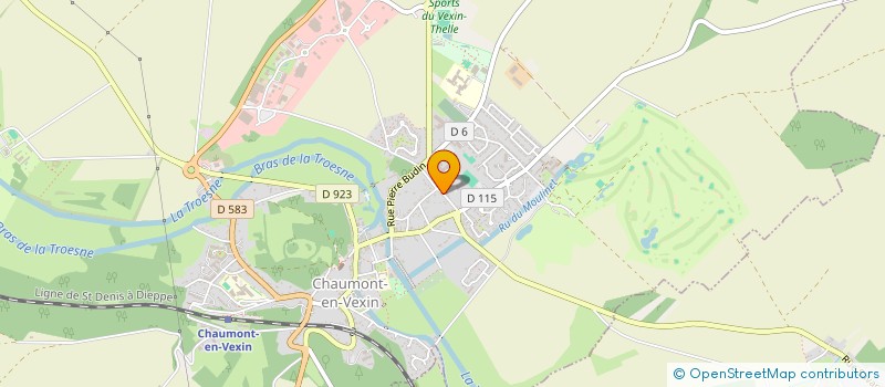 localisation de l'entreprise SYND REALIS GESTION CENTRE NAUTIQUE VEXIN à CHAUMONT-EN-VEXIN