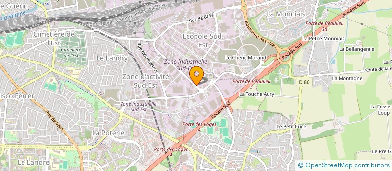 localisation de l'entreprise SYND REGION ORGANISAT COMMISS TRANSPORT  CHANTEPIE