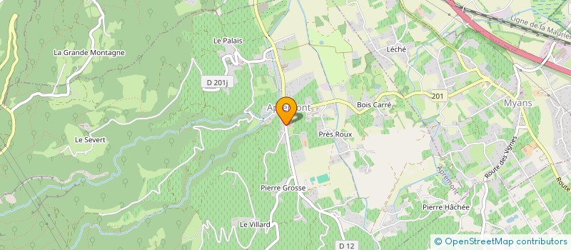 localisation de l'entreprise SYND REGIONAL DES VINS DE SAVOIE  APREMONT