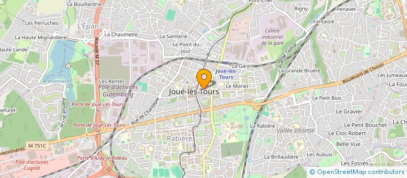 localisation de l'entreprise SYND RES AY  JOUE-LES-TOURS