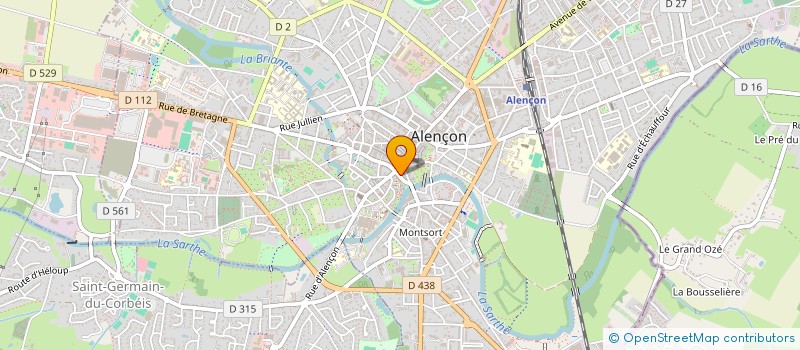 localisation de l'entreprise SYND RES LECLERC à ALENCON