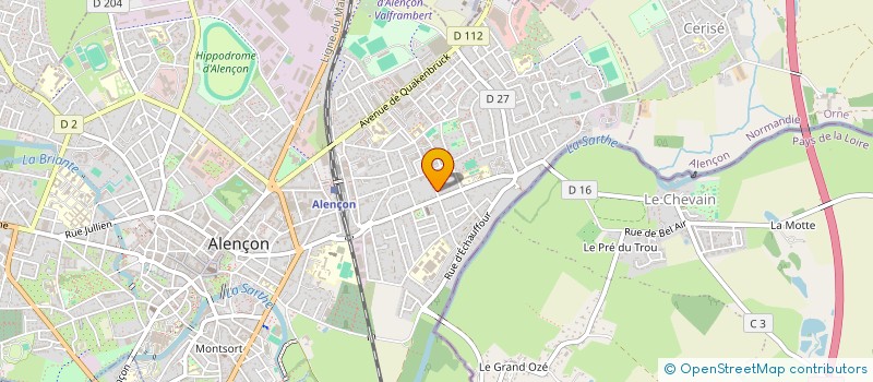 localisation de l'entreprise SYND RES PIERRE CURIE à ALENCON
