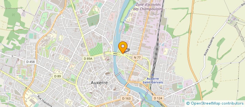 localisation de l'entreprise SYND RESIDENCE DE LA TOURNELLE  AUXERRE