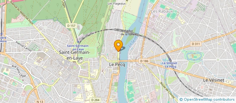 localisation de l'entreprise SYND RESIDENCE LES THERMES  LE PECQ