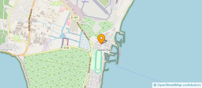 localisation de l'entreprise SYND ROMARINS à HYERES