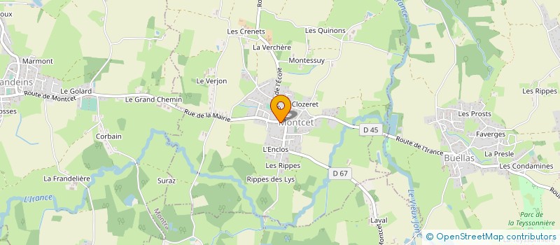 localisation de l'entreprise SYND SCOLAIRE SPORTIVE MONTCET MONTRACOL à MONTCET