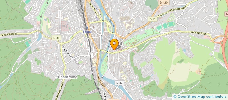 localisation de l'entreprise SYND SUD SANTE SOCIAUX DES VOSGES à EPINAL