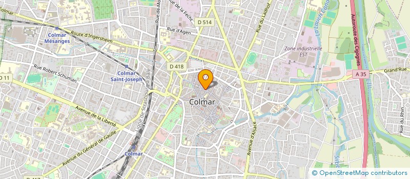 localisation de l'entreprise SYND TRAITEMENT EAUX USEES COLMAR ENVIR  COLMAR