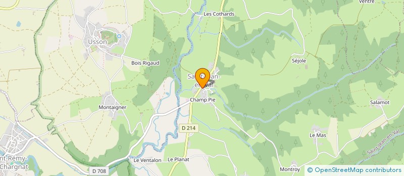 localisation de l'entreprise SYND TRANSPORTS ET GEST FRAIS SCOLAIRES  SAINT-JEAN-EN-VAL